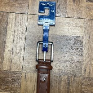Nautica Brown Elevated Belt